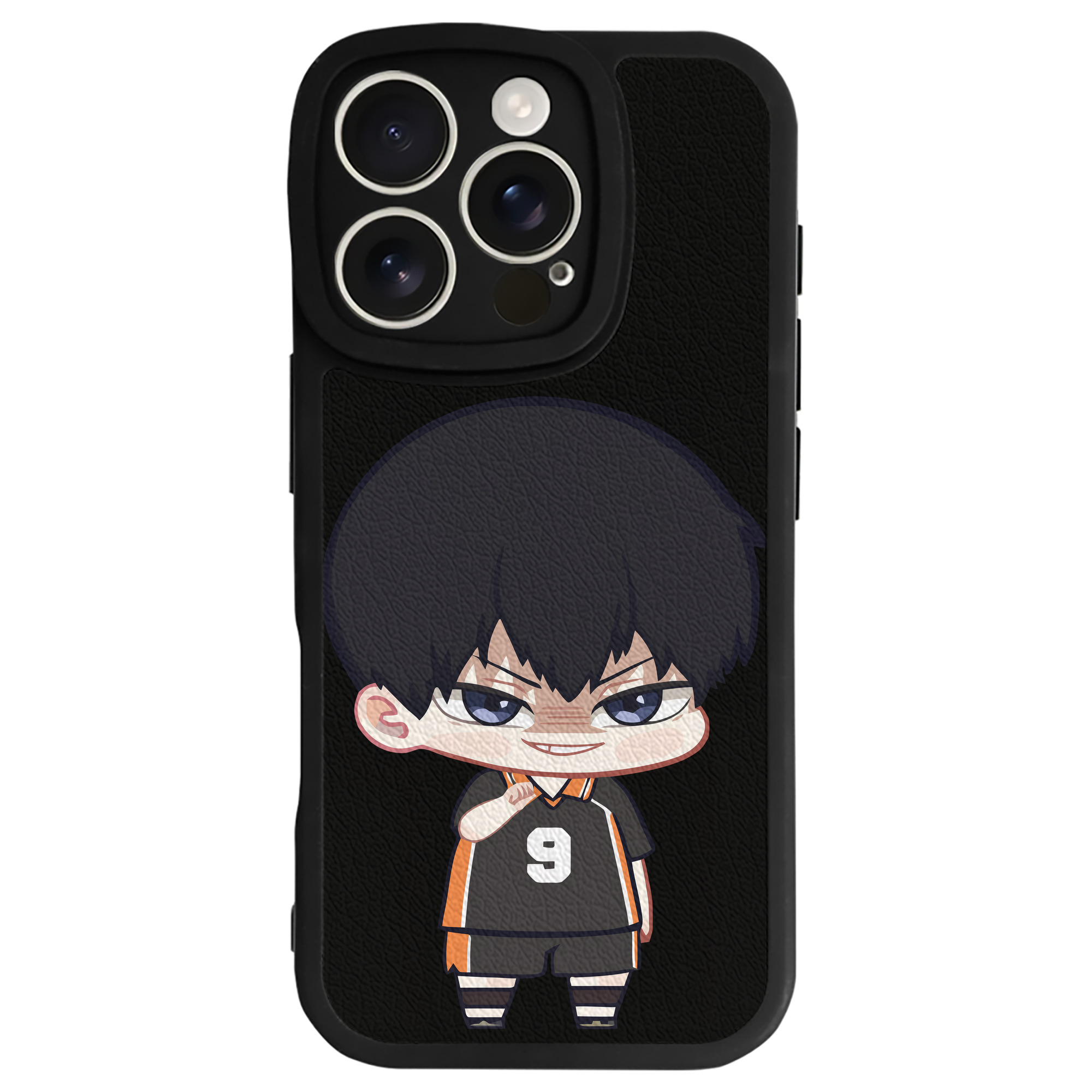 （画像用） ハイキュー!! Haikyu!! 【iPhone 16シリーズ対応】シリコンスマホケース（レザー調） 材質：シリコン